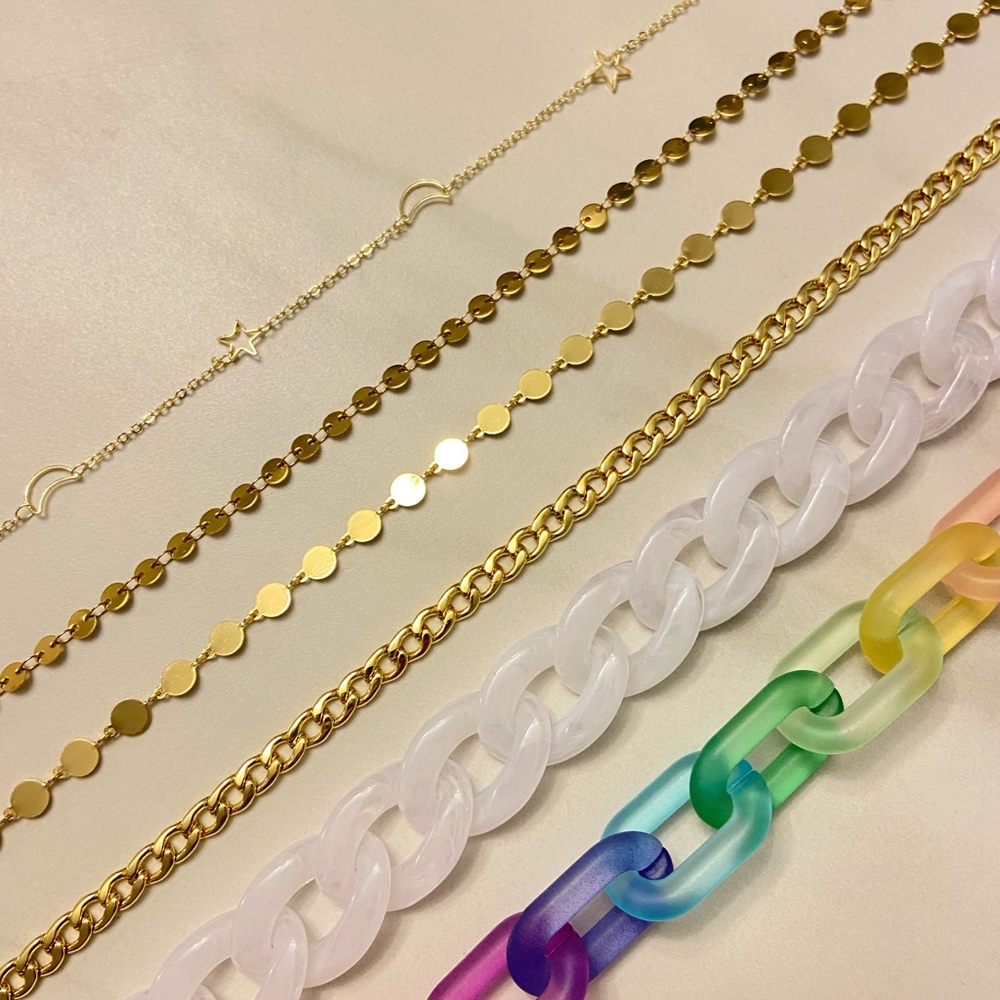 Rainbow Cable Acrylic Chain - Picture 2 of 2